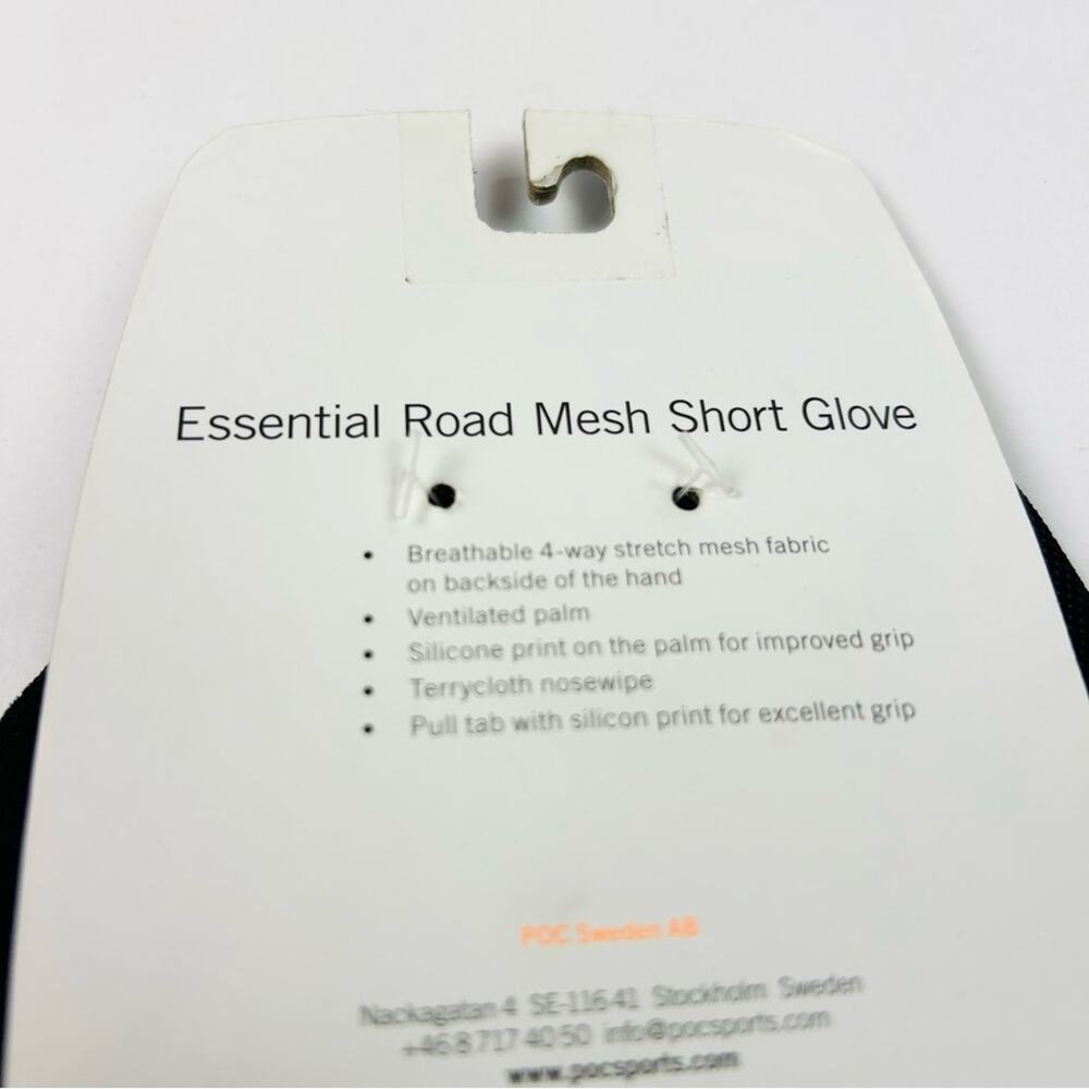 POC Essential Road Mesh Short Gloves - Black and Gray - Small - Picture 3 of 4